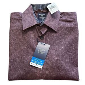 NEW Society of Threads Dark Purple Men's Shirt